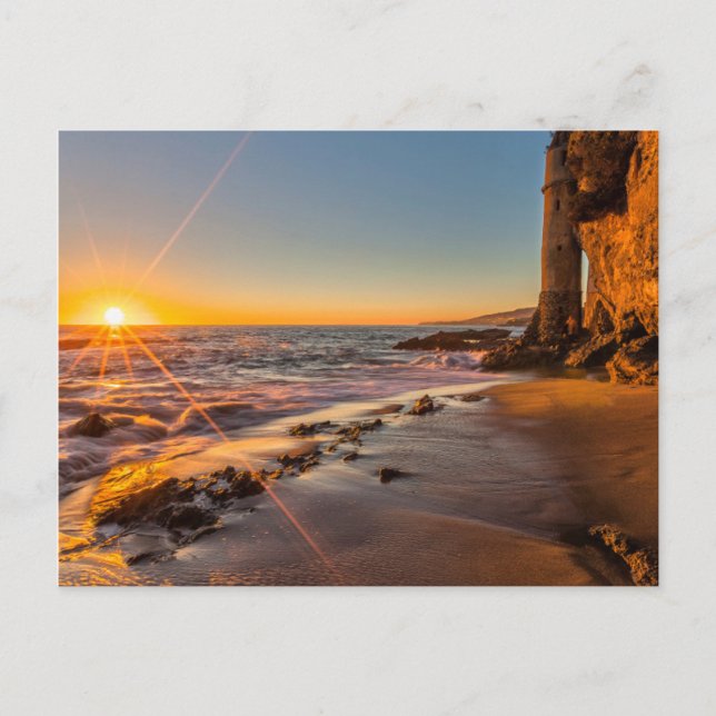 Postal Puesta de sol en Victoria Beach 2 (Anverso)