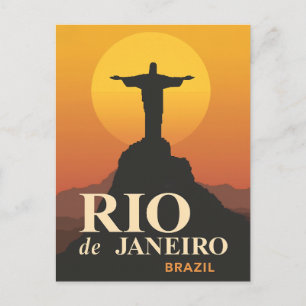 Postal Puesta de sol sobre Río de Janeiro