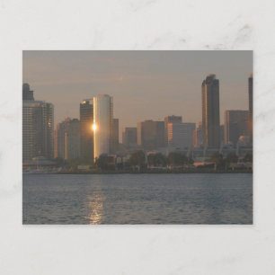 Postal Puesta de sol sobre San Diego