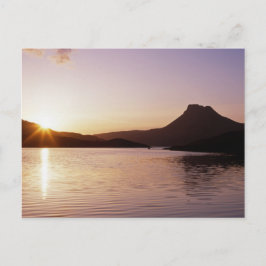 Postal puesta de sol Stac Pollaidh Escocia