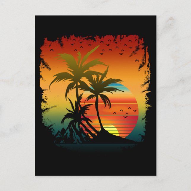 Postal Puesta del sol (Anverso)