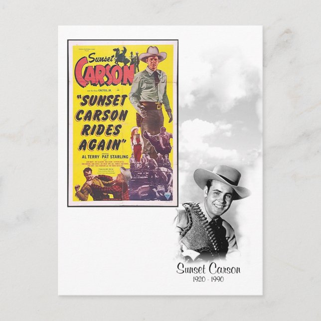 Postal Puesta del sol Carson - 1920 - 1990 (Anverso)