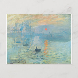 Postal Puesta del sol - Claude Monet