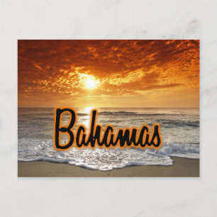Postal Puesta del sol de Bahamas
