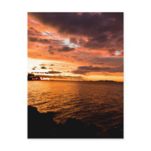 Puesta del sol de la isla de Denaru, Fiji