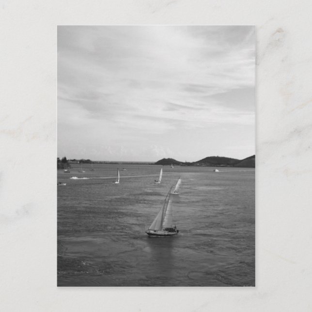 Postal Puesta del sol de Noumea (Anverso)