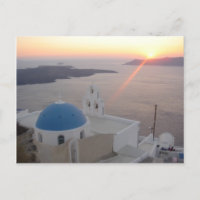 Puesta del sol de Santorini