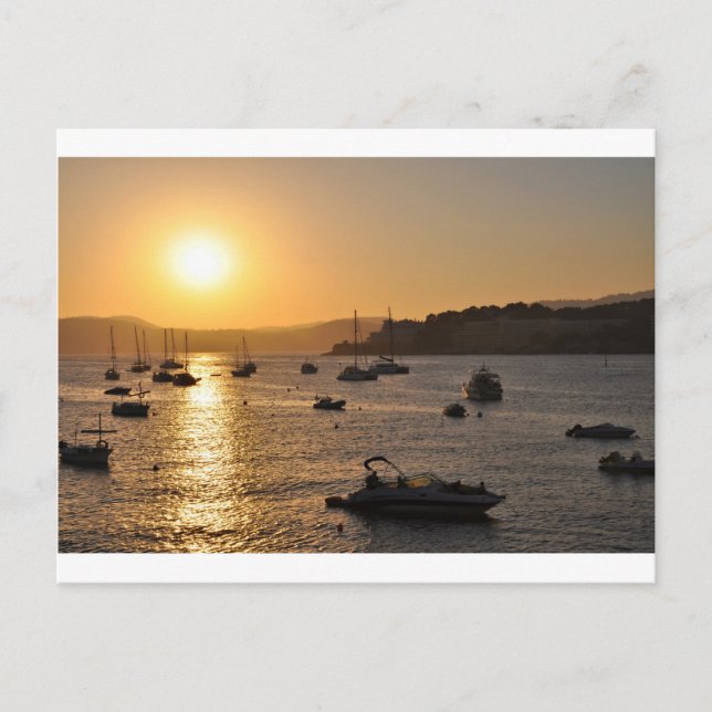 Postal Puesta del sol del ponsa de Santa (Anverso)