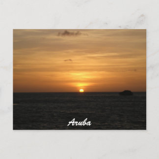 Postal Puesta del sol en Aruba