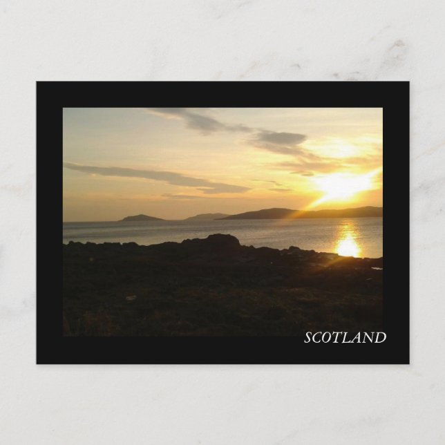 Postal Puesta del sol en el brazo de mar de Solway (Anverso)