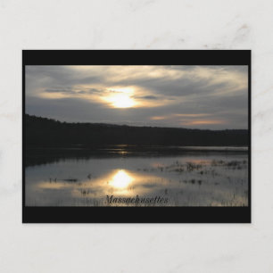 Postal Puesta del sol en el río, MAMÁES