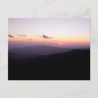 Postal Puesta del sol en la bóveda de Clingman