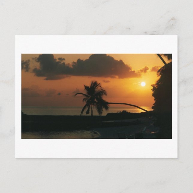 Postal Puesta del sol en Nakatchafushi (Anverso)