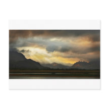 Puesta del sol sobre Snowdonia