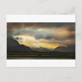 Postal Puesta del sol sobre Snowdonia