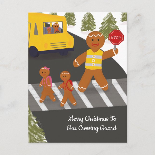 Postal Puesto de asistente de crucero de Navidades de gua (Anverso)