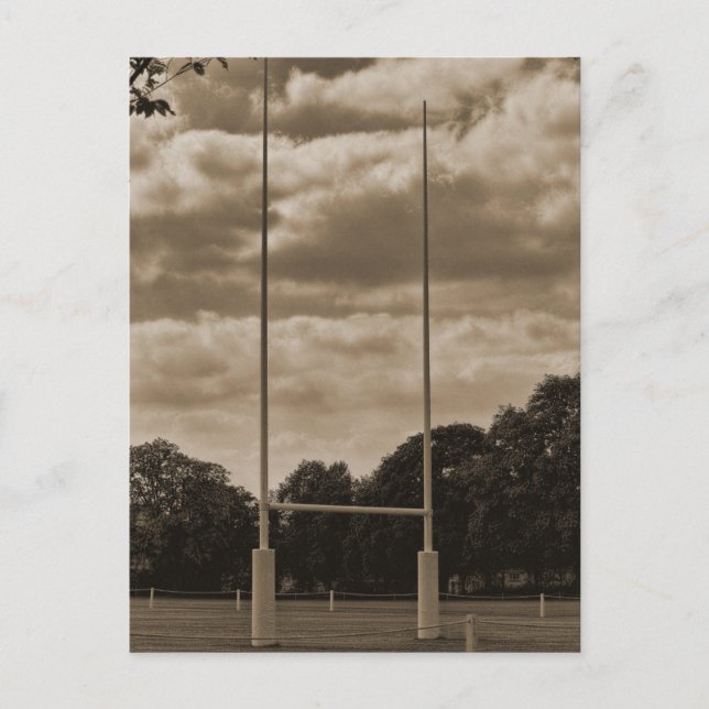 Postal Puesto de gol de Rugby en la Escuela Rugby (Anverso)