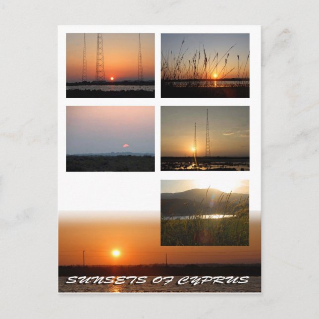 Postal Puestos de sol de Chipre (Anverso)