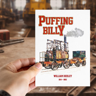Postal Puffing Billy Steam Train English Locomotive