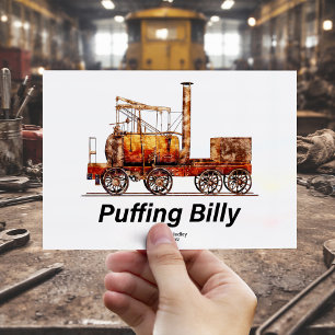Postal Puffing Billy Steam Train English Locomotive