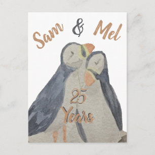 Postal Puffins de Aniversario