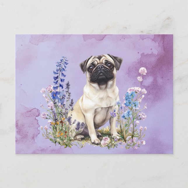 Postal Pug 2 - Postcard (Anverso)