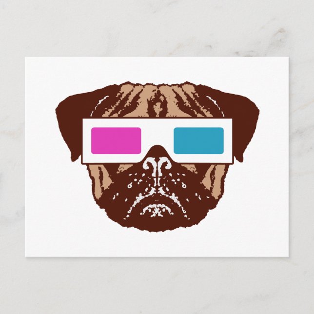 Postal Pug 3D (Anverso)