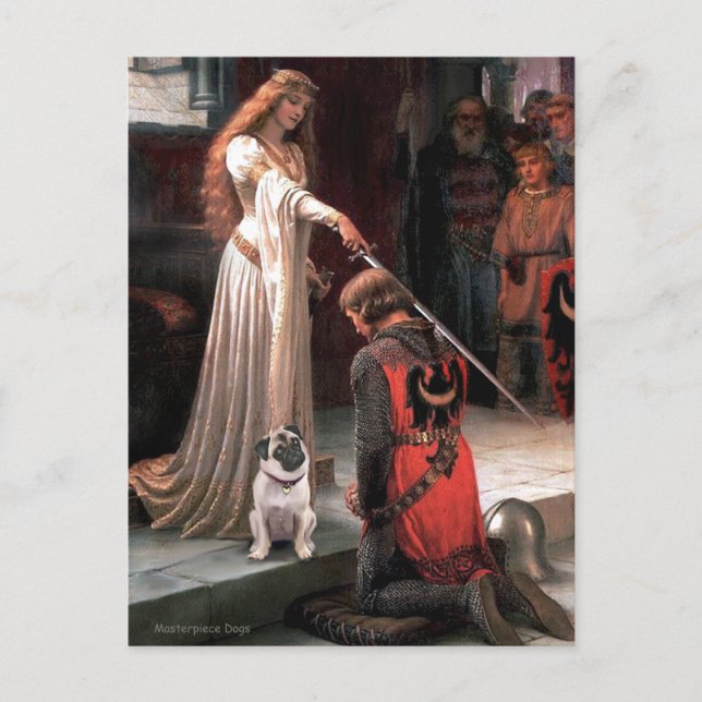 Postal Pug 5 (bermejo) - El Acertijo (Anverso)