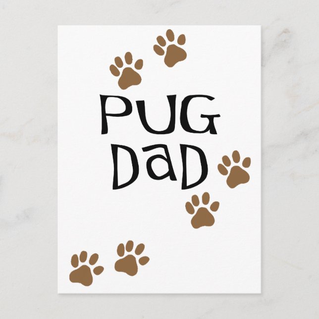 Postal Pug Dad (Anverso)