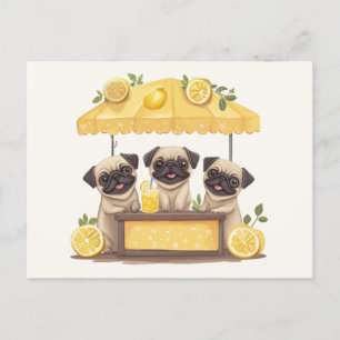Postal Pug Dogs Lemonade Stand