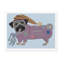 Pug en pijama