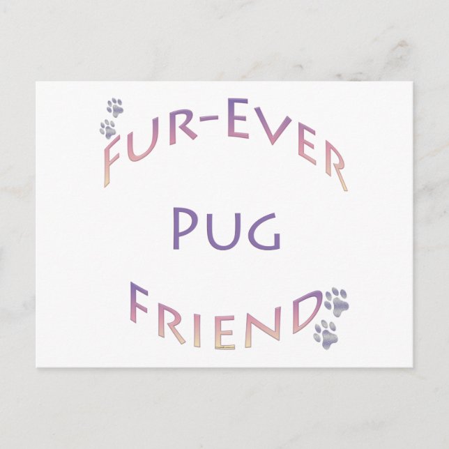 Postal Pug Furever Friend (Anverso)