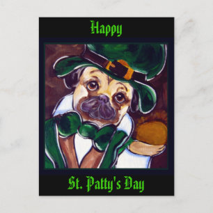 Postal Pug Irlandés