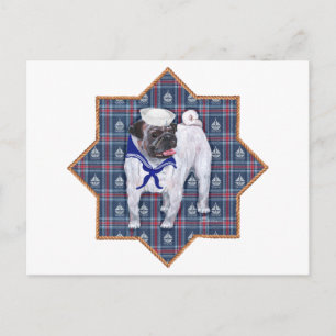 Postal Pug Marinero