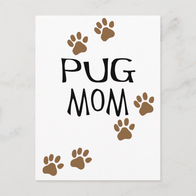 Postal Pug Mom (Anverso)
