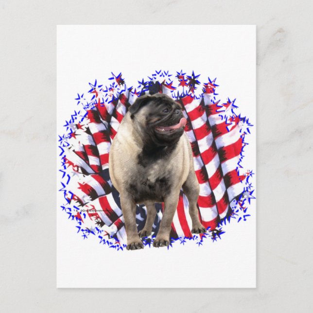 Postal Pug Patriot (Anverso)