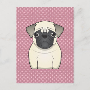 Postal Pug Personalizado