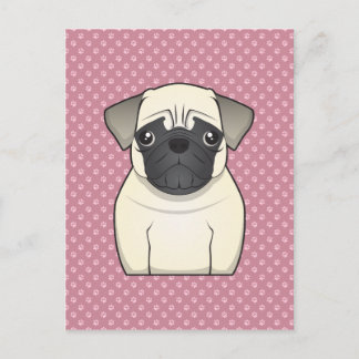 Postal Pug Personalizado