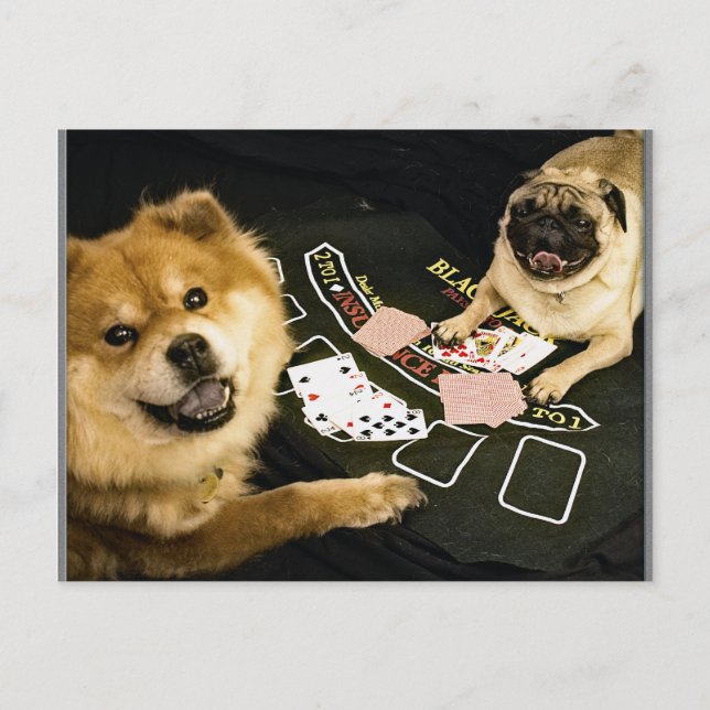 Postal Pug Poker (Anverso)