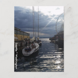 Postal Puget Sound Waterfront Seattle Washington Postcard
