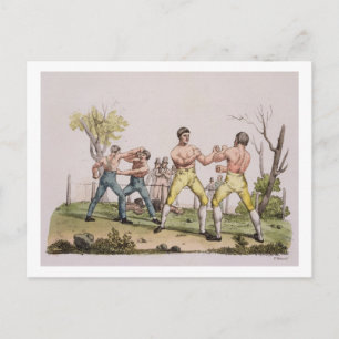 Postal Pugilistas, plato 31 de 'La historia de la nación'