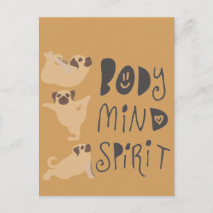 Postal Pugs de Yoga