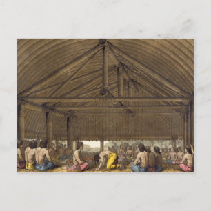 Postal Pulaho, Rey de las Islas Amigas bebiendo kava