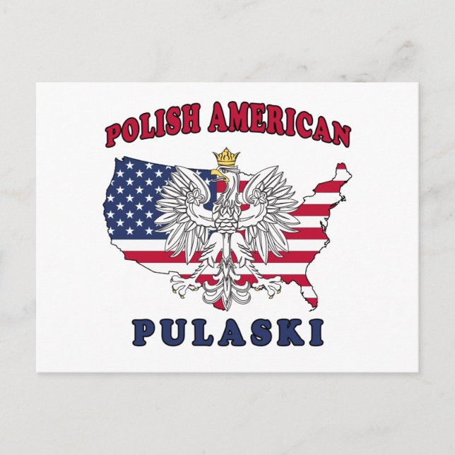 Postal Pulaski Wisconsin Polaco (Anverso)