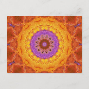 Postal pulida de la mandala de Sun