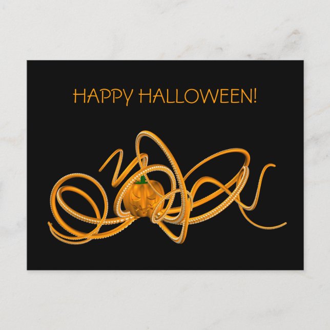 Postal Pulpito de Halloween lindo (Anverso)