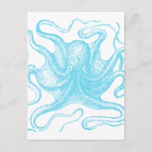 Postal Pulpo Azul