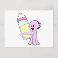 Pulpo con leche de biberón