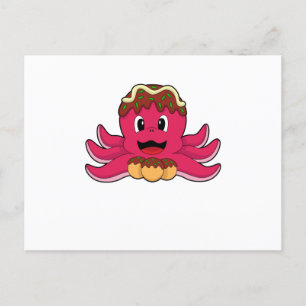 Postal Pulpo con Tarta