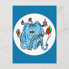 Postal Pulpo del cumpleaños